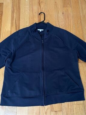 Talbots Ladies Navy Full-Zip Jacket